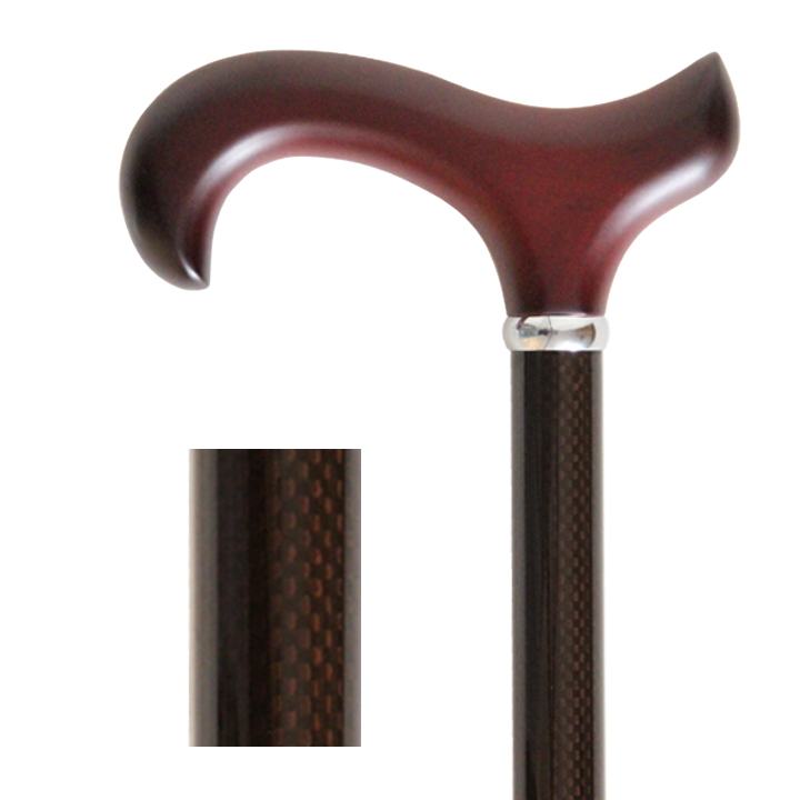 GC-005 Graphite Carbon Stick with Derby Mahogany Wood Handle